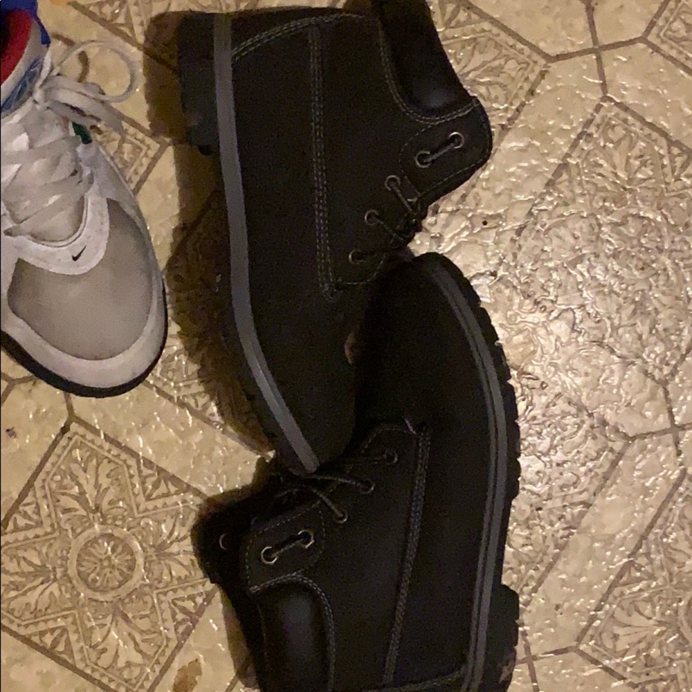 Black boots